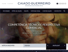 Tablet Screenshot of caiadoguerreiro.com